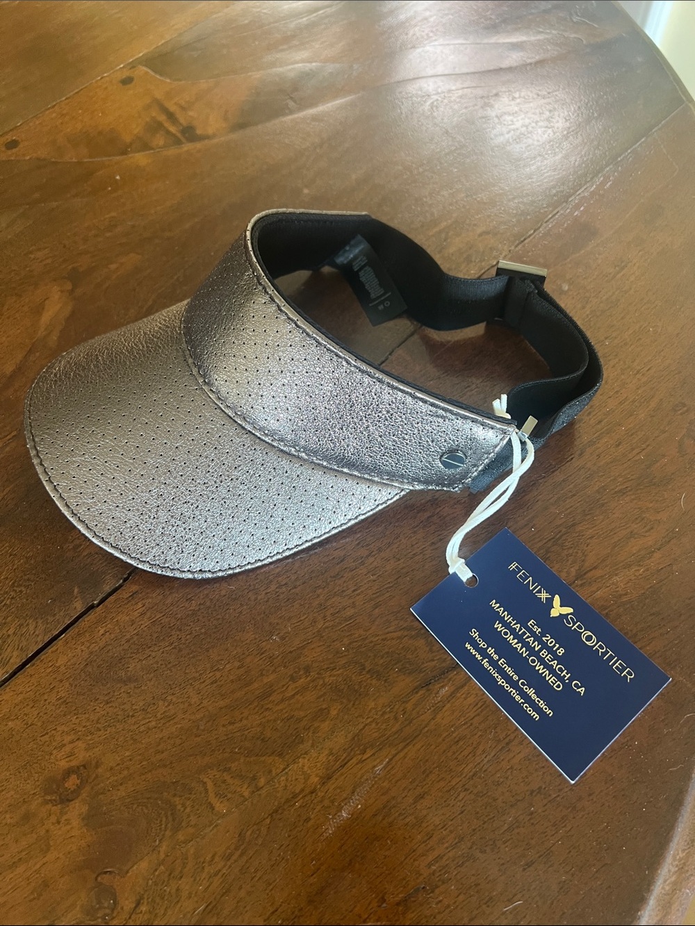 FENIX Sportier Metallic Silver Perforated Visor